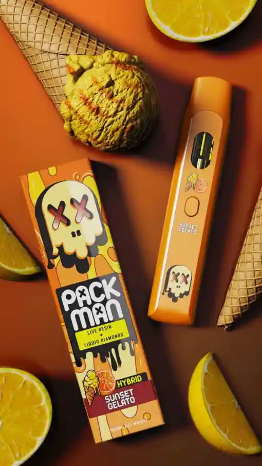 Acheter Packman Sunset Gelato Vape Jetable