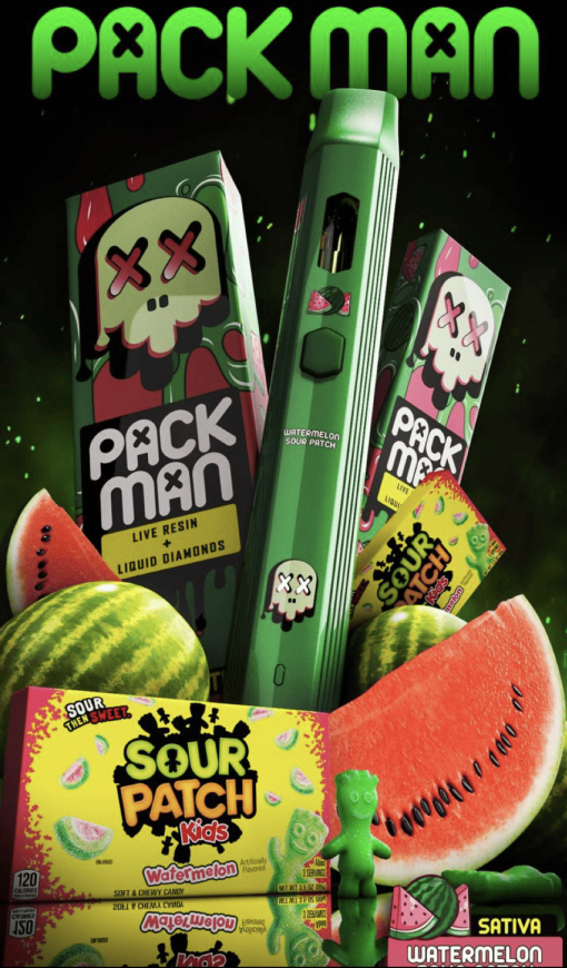 Packman Watermelon Sour Patch Vape Jetable