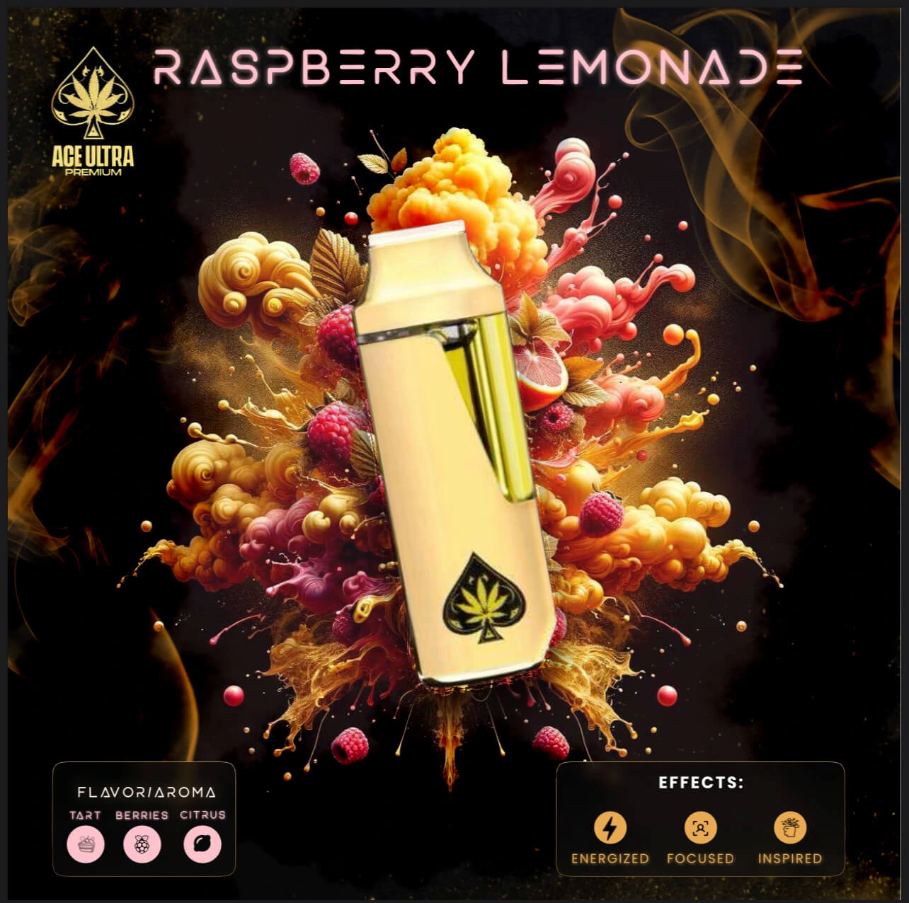 Ace Ultra Premium Vape - Raspberry Lemonade
